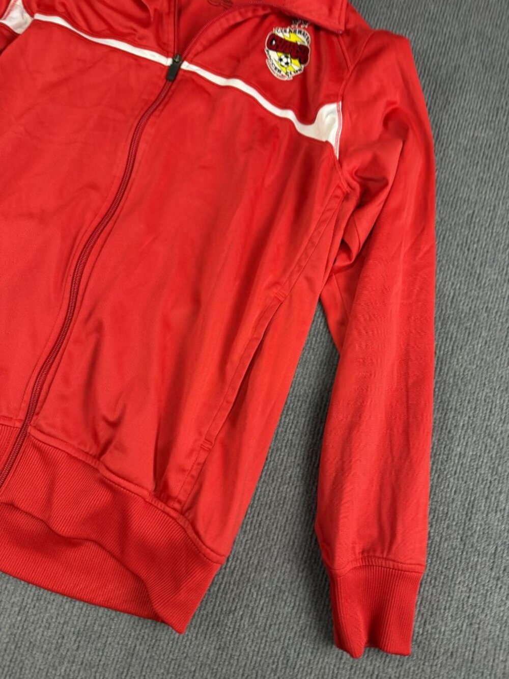 Nike Mens Clearwater Chargers Soccer Club Red Full-Zip Track Jacket L - Picture 6 of 11